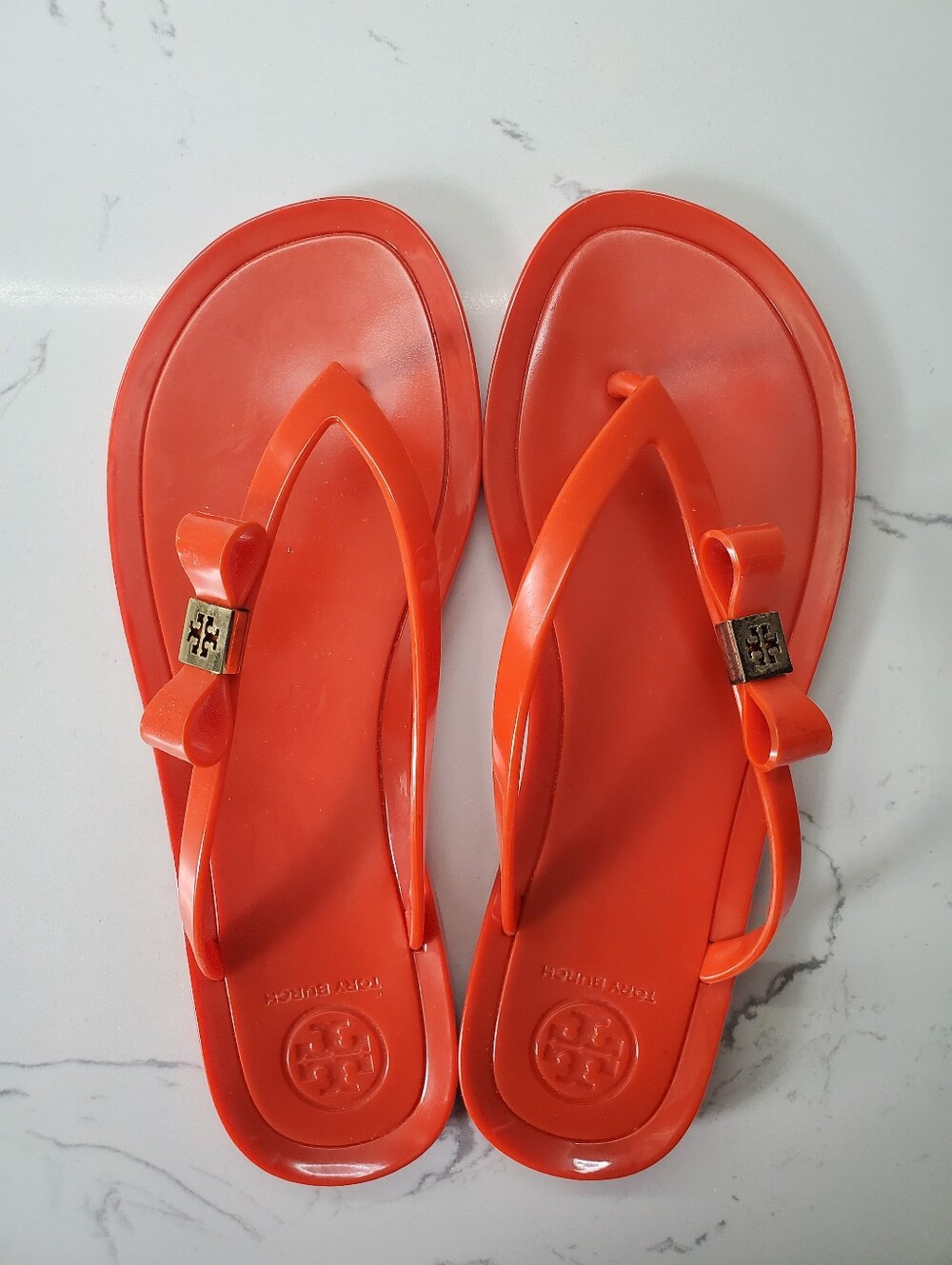Tory Burch jelly bow thong flip-flop sandal US 6